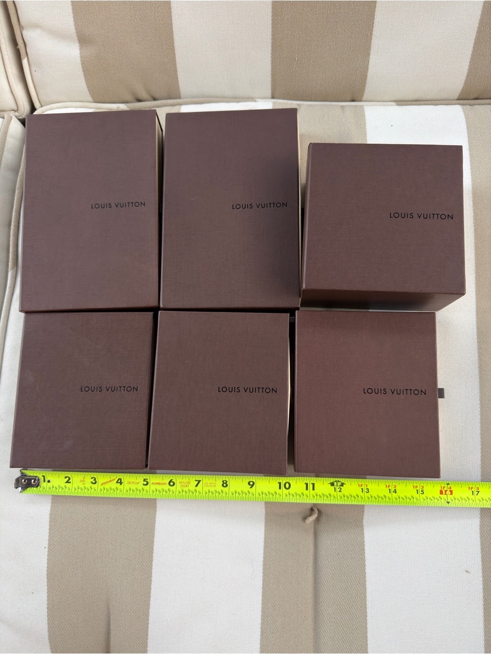 Louis Vuitton Gift Boxes Fit Long Medium Wallet Card Holder Keychain Lot of 6 - Picture 6 of 11